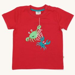 Frugi Kai Red Crabs Tshirt