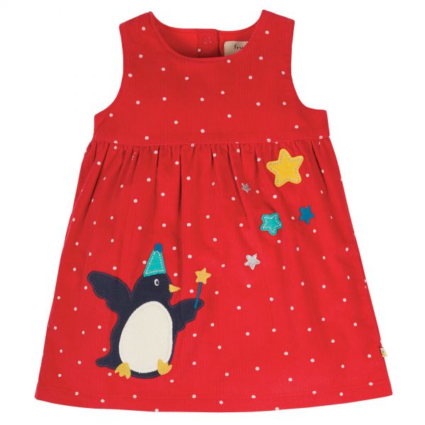 Frugi Lily Cord Penguin Dress