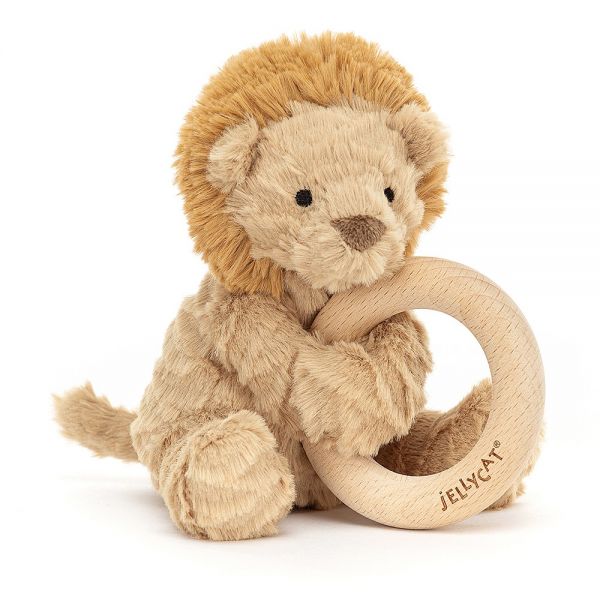Jellycat Lion Wooden Ring Toy