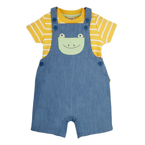 Frugi Frog Dungaree Outfit