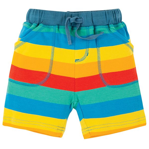 Frugi Rainbow Little Stripy Shorts