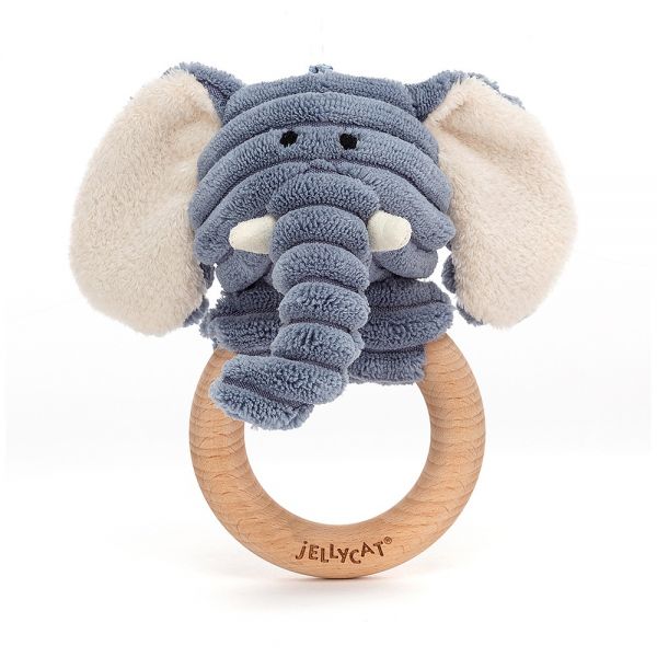 Jellycat Cord Elephant Wooden Ring